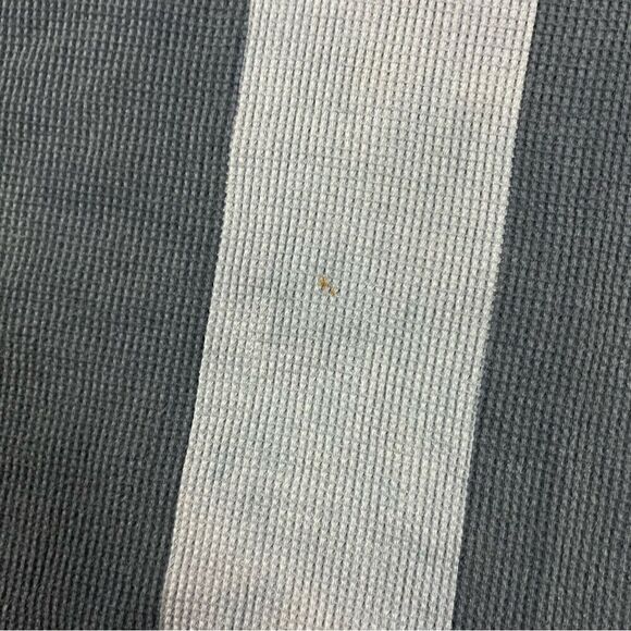 Vintage Industrial Rags Band Collar Striped Polo - Picture 4 of 6